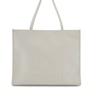 NWT Simon Miller Logo Studio Tote in White and Dust Bag